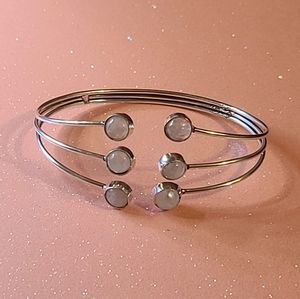 NWT Moonstone Sterling Silver Plated Bracelet